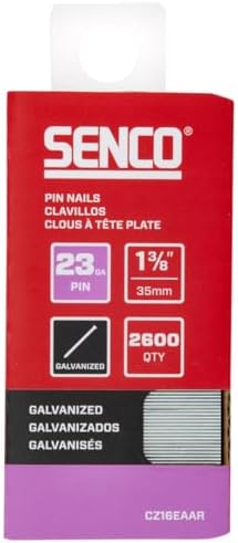 Sestavené spojovací prvky |   Cz16Eaar 1-3/8″ 23 Gauge Hřebíky s kolíčkem, pozinkovaný povrch, balení 2 600 kusů Sestavené spojovací prvky Sestavené spojovací prvky