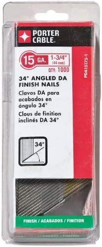 Sestavené spojovací prvky |   Pda15175-1 1-3/4 palcové, 15-gauge dokončovací hřebíky (1000 kusů) Sestavené spojovací prvky Sestavené spojovací prvky